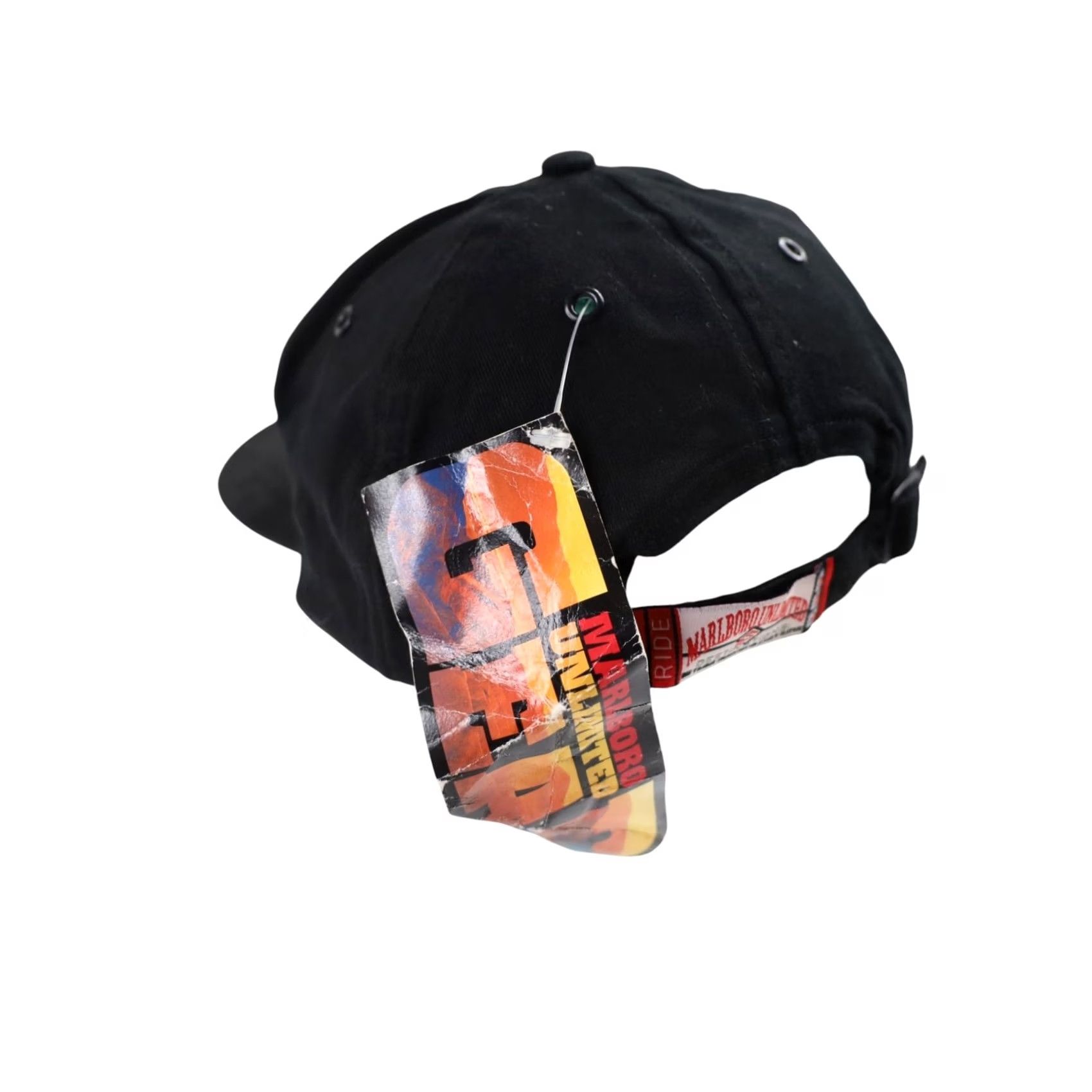 Marlboro VINTAGE Marlboro Unlimited Bullet Train Hat Baseball Cap OS Black Unisex Adults NWT Size ONE SIZE - 4 Thumbnail