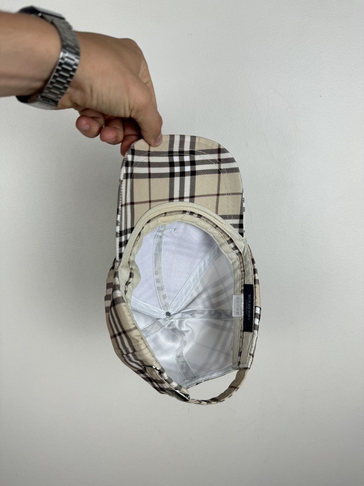 Burberry Vintage rare hat Burberry Nova Check original casual item Size ONE SIZE - 3 Thumbnail
