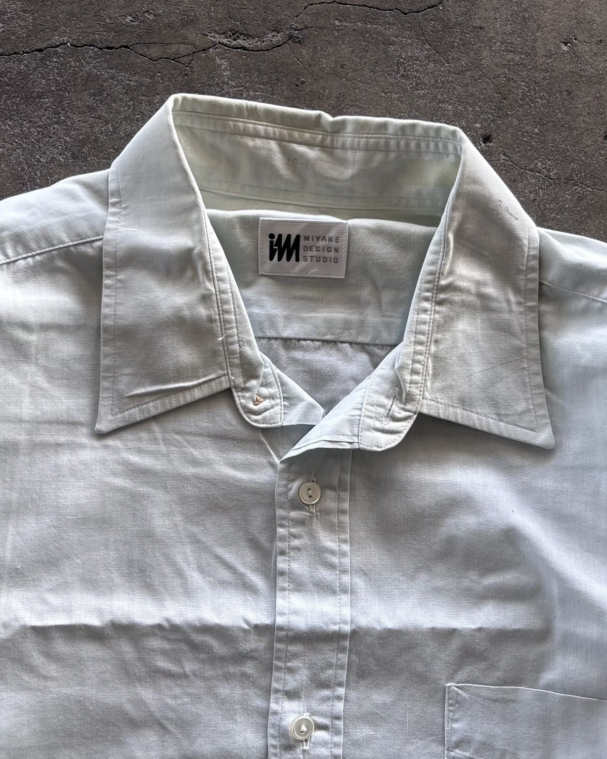 Issey Miyake × Japanese Brand Issey Miyake Design Studio Blue Button Up Shirt Size US L / EU 52-54 / 3 - 4 Thumbnail