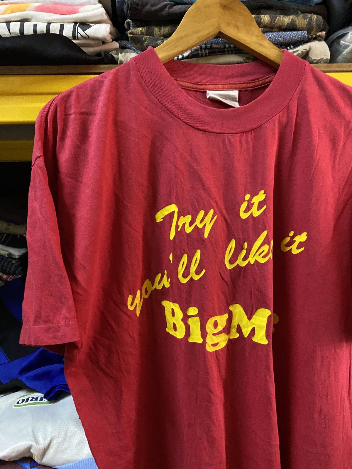 Vintage Vintage 90s MCDONALD bigmac Burger promo tee Size US L / EU 52-54 / 3 - 4 Thumbnail