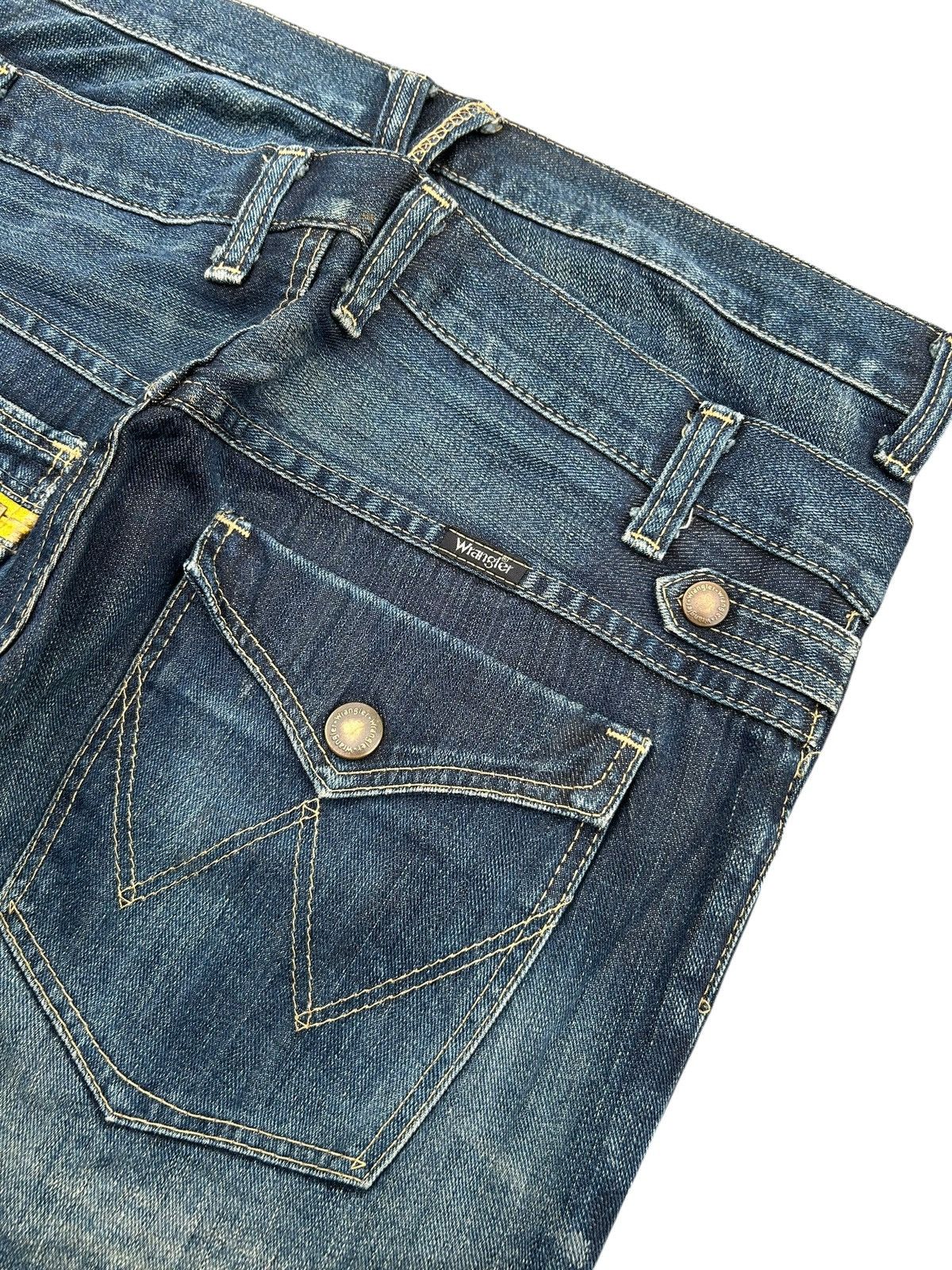 Japanese Brand × Kapital × Vintage Wrangler Double Waist Flare Punk Denim Jeans Rare ☠️ Size US 33 - 10 Thumbnail