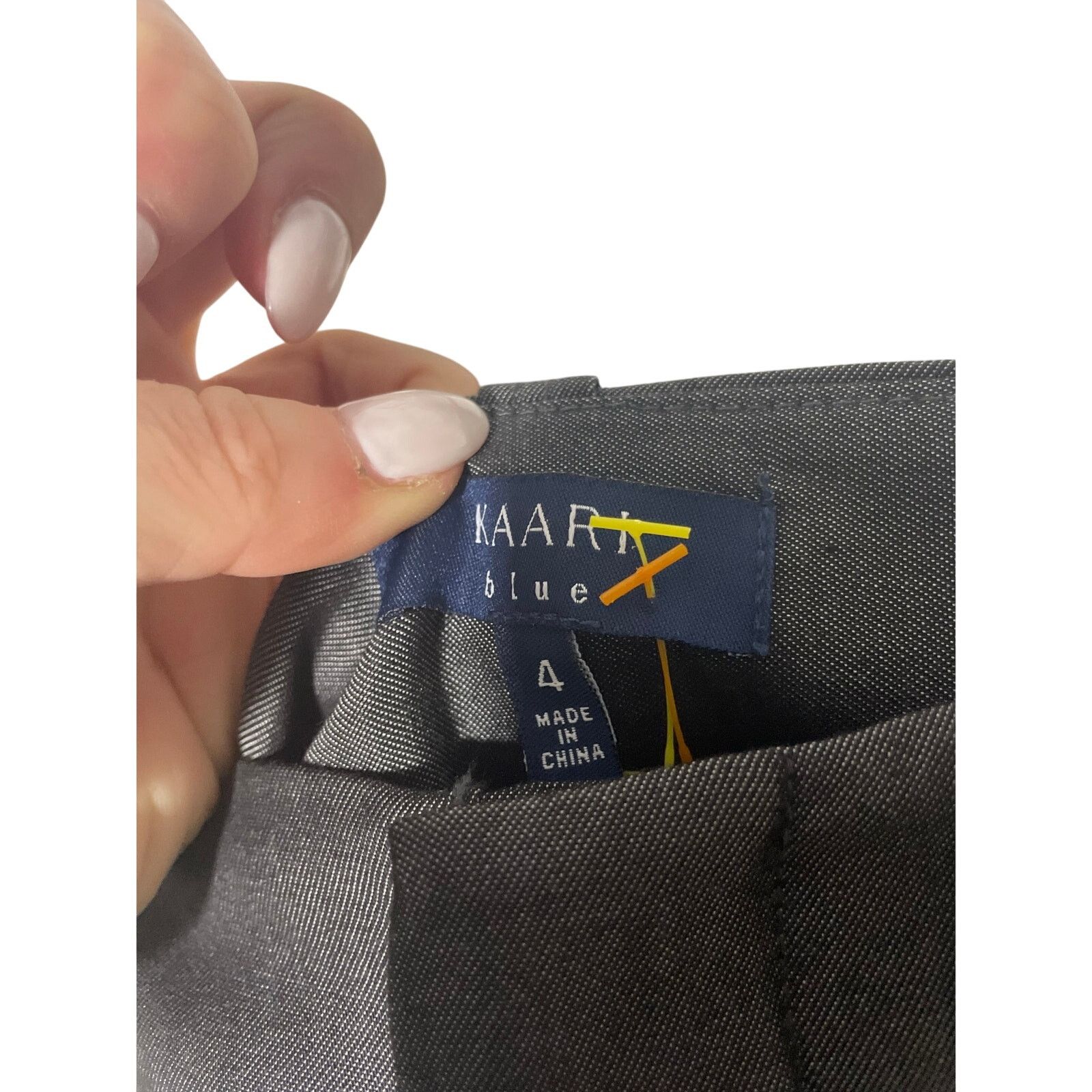 Other NWT Kaari Blue Lagenlook Office Relaxed Fit Gray Slacks Size 27" / US 4 / IT 40 - 3 Thumbnail