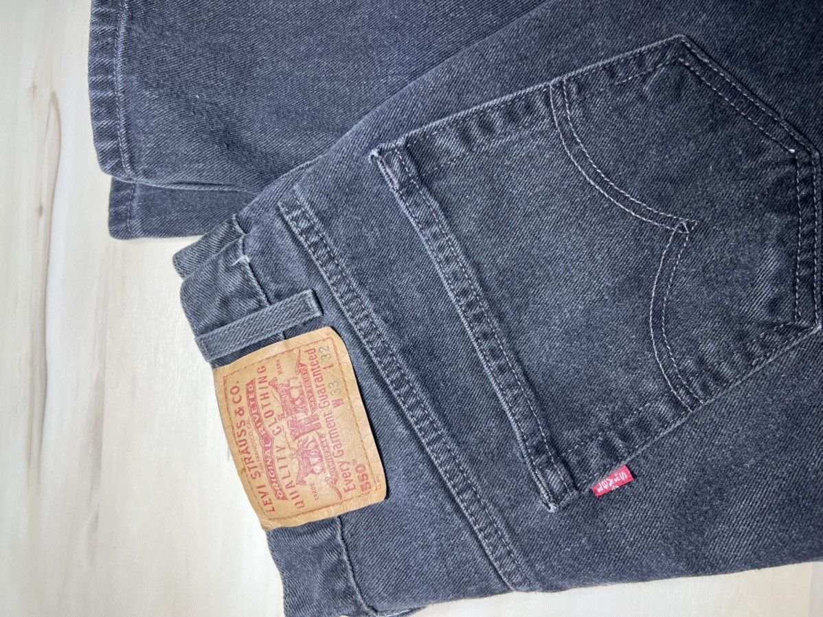 Levi's × Levi's Vintage Clothing Levis 550 Relaxed Fit Mens Size 33x32 Black Denim Jeans 2001 Size US 33 - 7 Thumbnail
