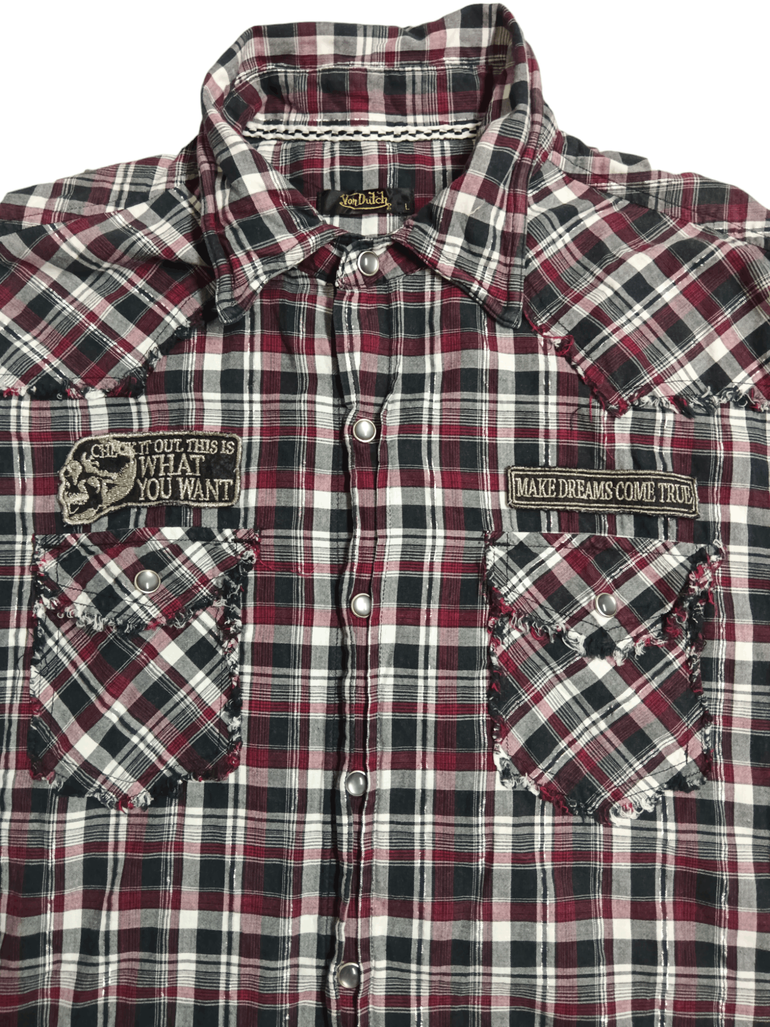 Von Dutch Punk Button Ups Shirt