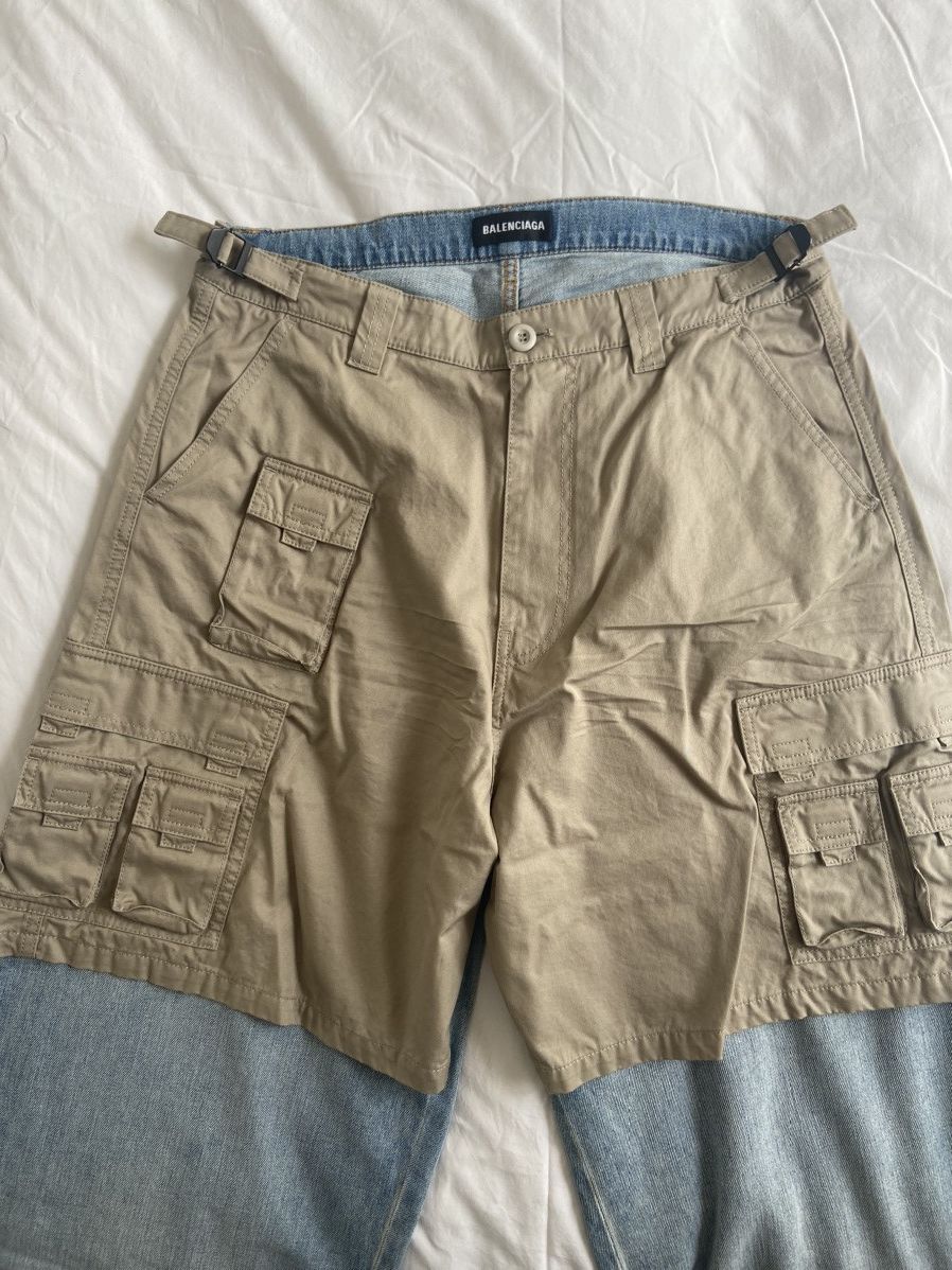 Balenciaga Balenciaga cargo hybrid jeans Size US 34 / EU 50 - 2 Thumbnail