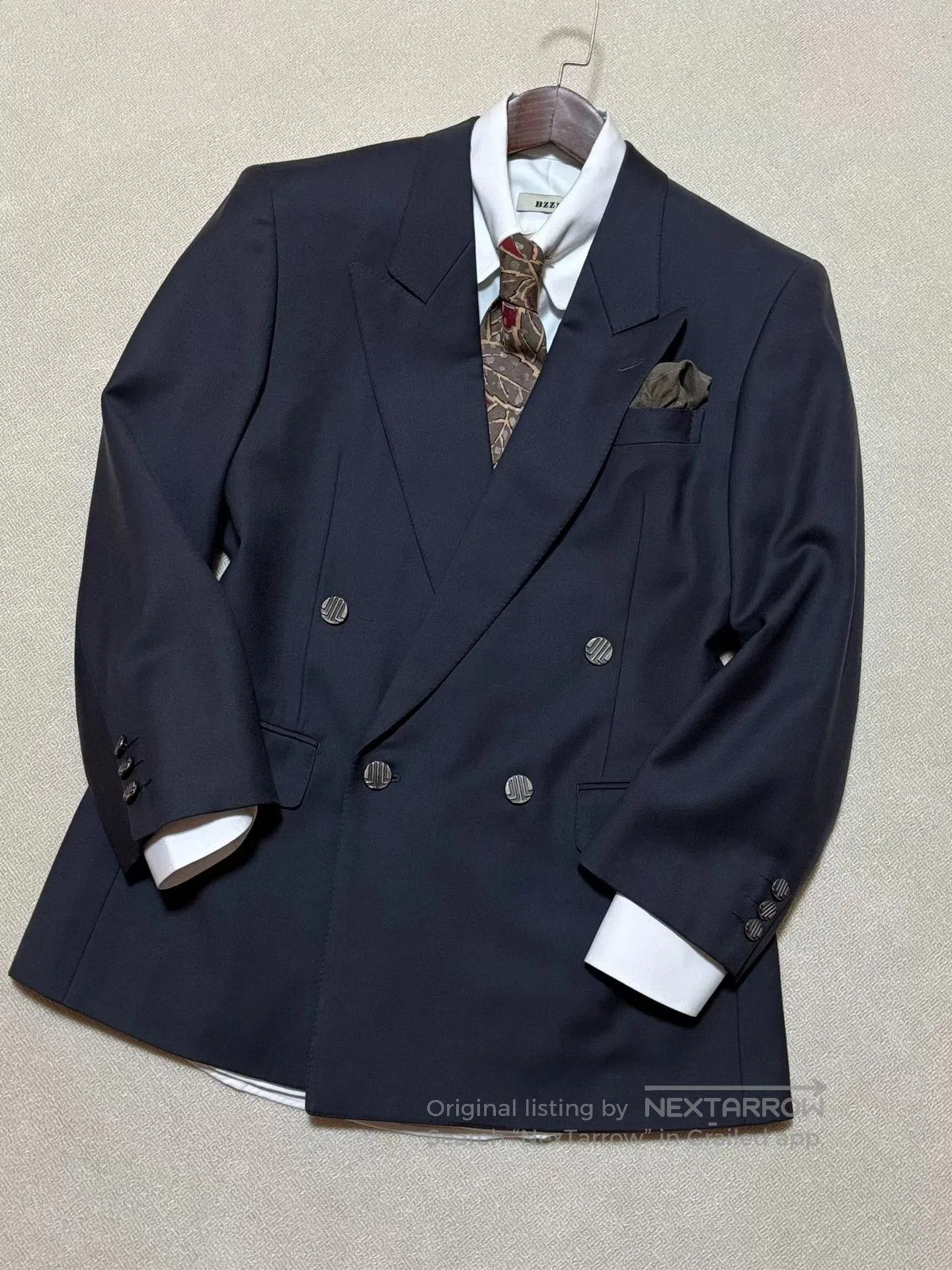 Lanvin LAVIN Men's Wool Double-Breasted Suit. Size US M / EU 48-50 / 2 - 1 Thumbnail