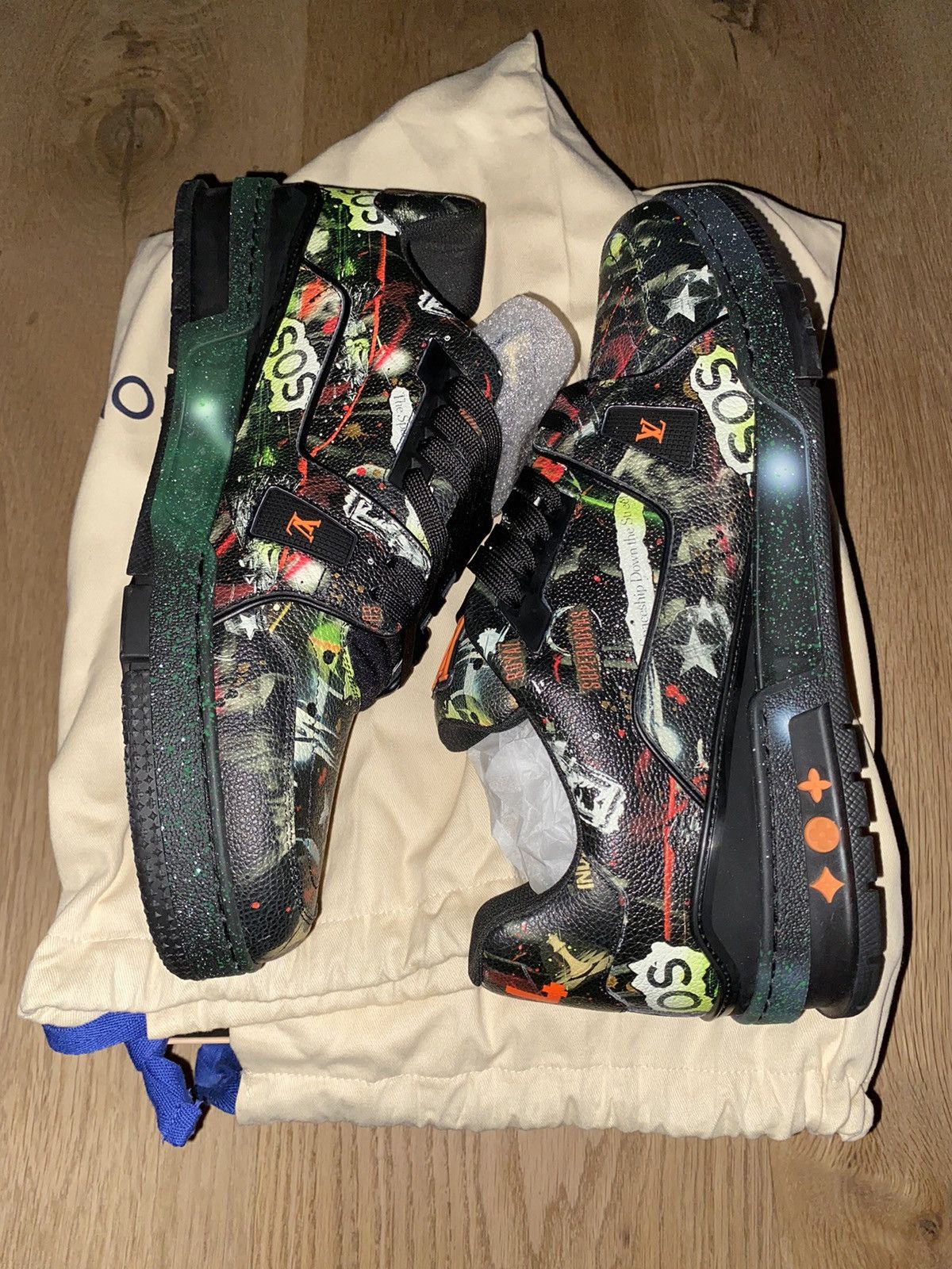 Louis Vuitton Louis Vuitton Trainer Rammellzee Size US 11 / EU 44 - 2 Thumbnail