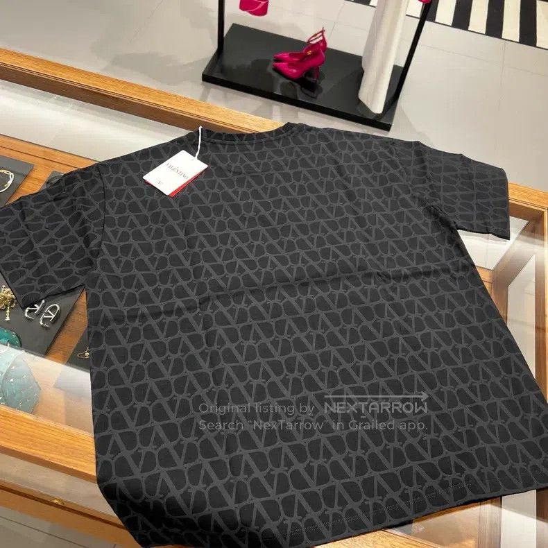 Valentino Valentino Black presbyopia logo loose T-shirt Size US M / EU 48-50 / 2 - 3 Thumbnail