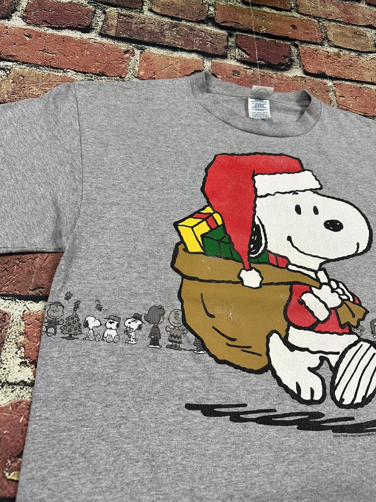 Peanuts Vintage Peanuts Snoopy Woodstock X-Mas T Shirt Santa Cartoon Size US L / EU 52-54 / 3 - 5 Thumbnail