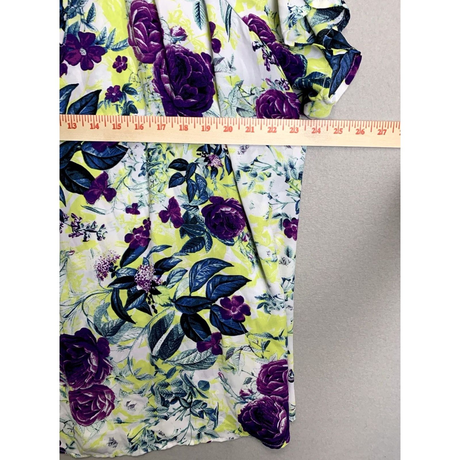 Torrid Torrid Georgette Chain-Link Cold Shoulder Blouse 4X Multicolor Floral Bohemian Classic Spring Summer Fall Winter Womens Blouse Size XXL / US 16-18 / IT 52-54 - 5 Thumbnail