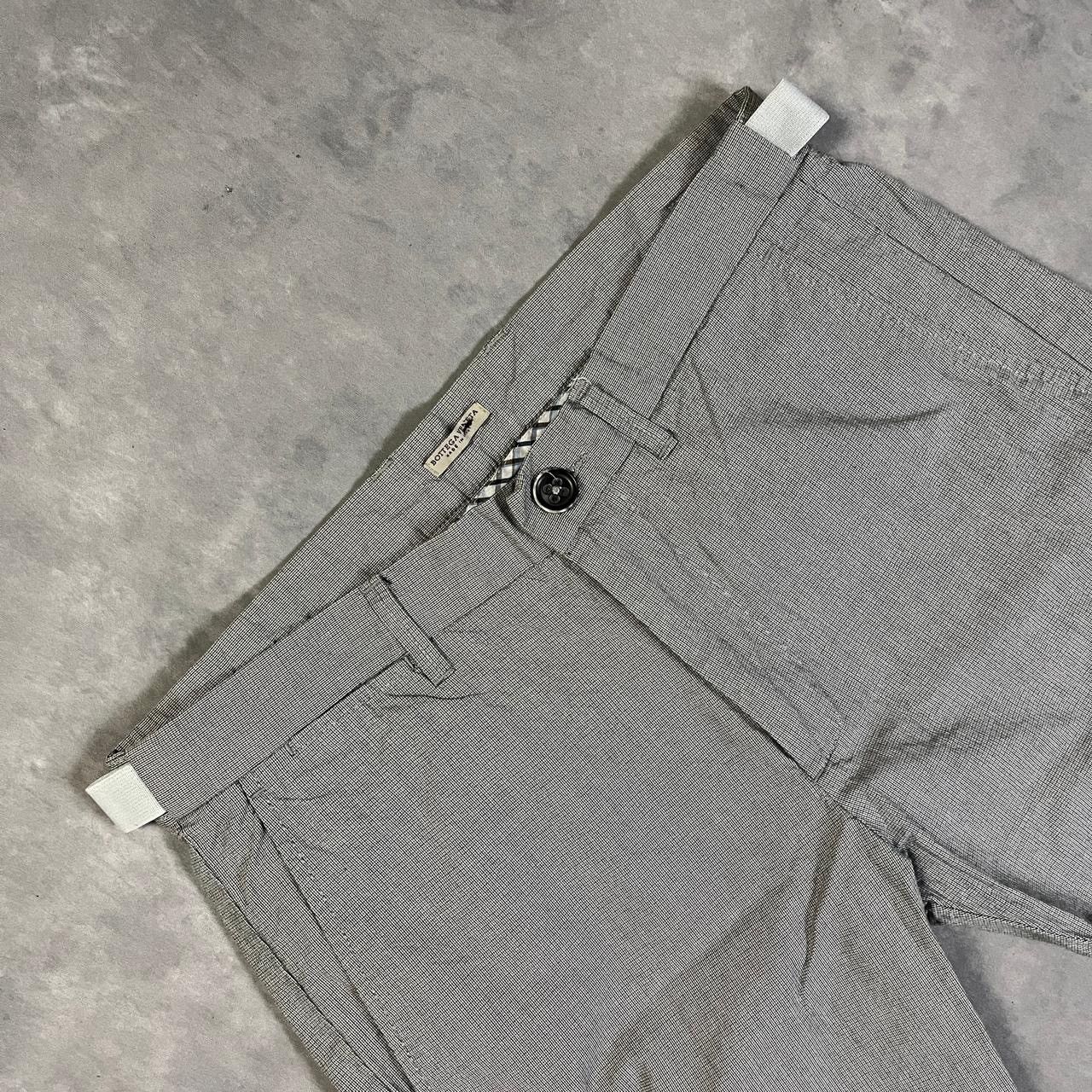 Bottega Veneta 2000s Bottega Veneta Pattern Pleated Wool Blend Trousers Size US 30 / EU 46 - 4 Thumbnail