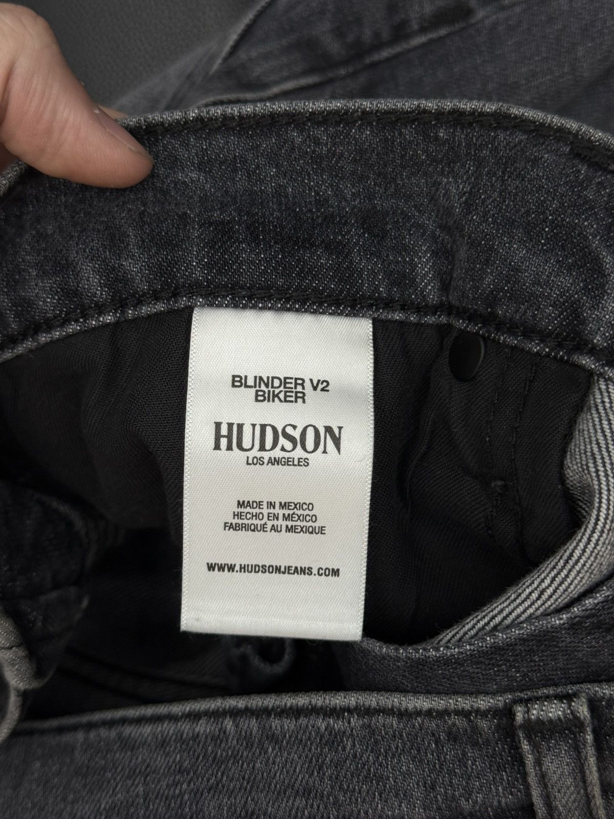 Hudson Black Hudson Biker Style Jeans Size 34 Pre Owned 🧼 Size US 34 / EU 50 - 15 Thumbnail
