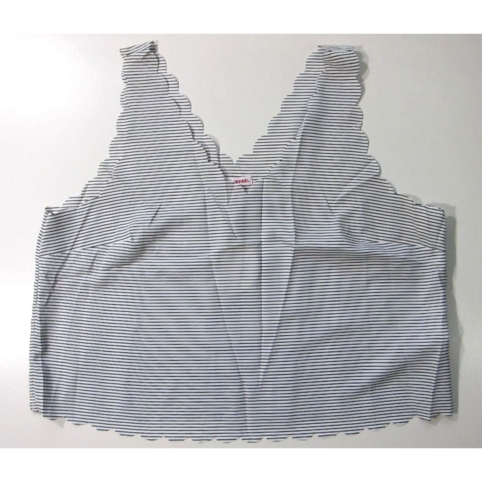 Vintage NWT Bongo Lightweight Black White Stripe Tank Top Blouse L Size L / US 10 / IT 46 - 5 Thumbnail