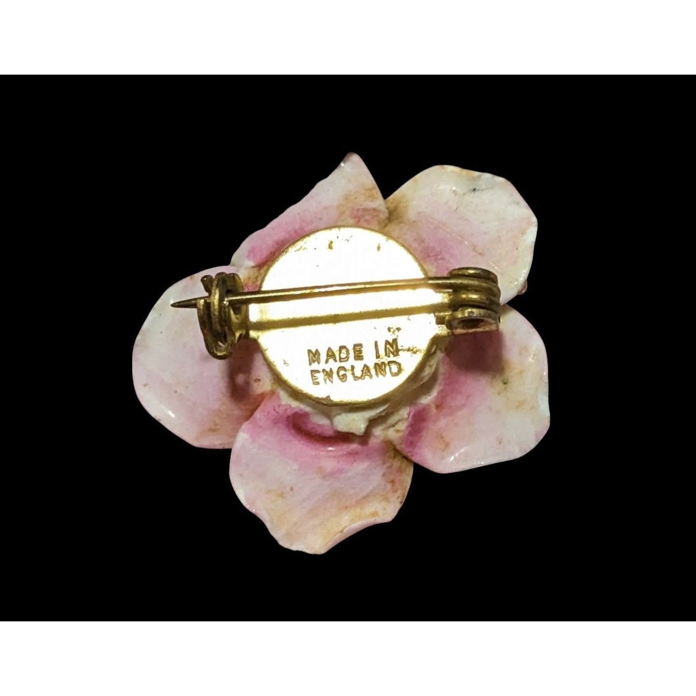 Other Vintage English Rose China Floral Brooch Size ONE SIZE - 2 Thumbnail