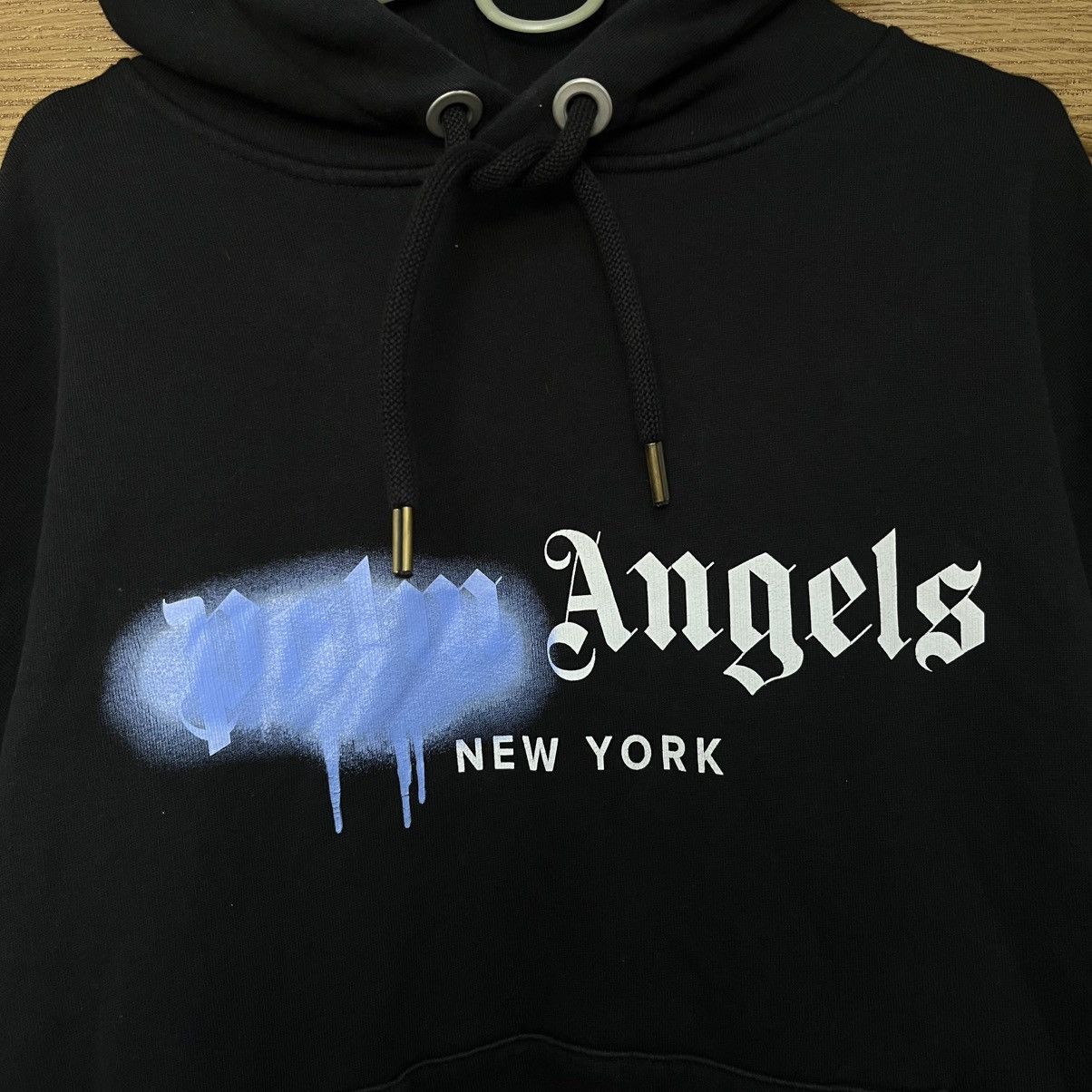 Palm Angels Palm Angels Sprayed Big Logo Hoodie Size US L / EU 52-54 / 3 - 5 Thumbnail