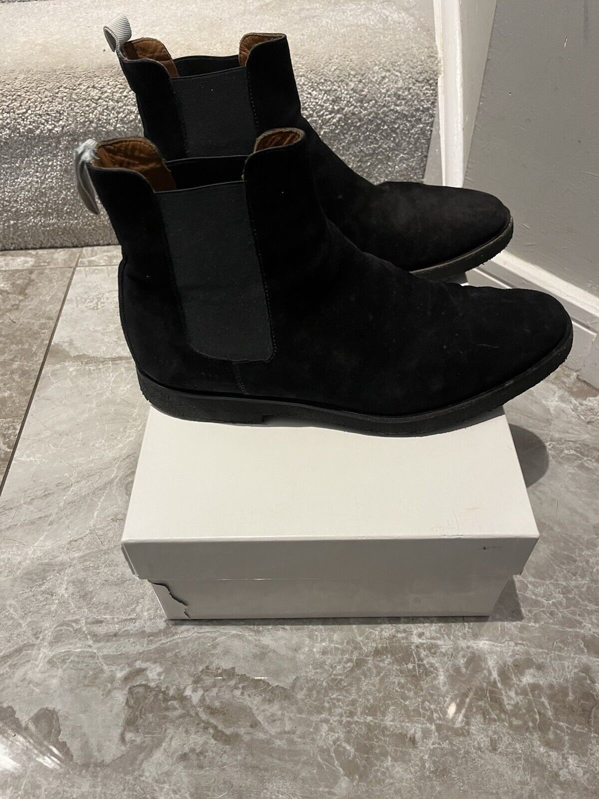 Common Projects Common Projects Black Suede Chelsea Boots Size US 9 / EU 42 - 3 Thumbnail
