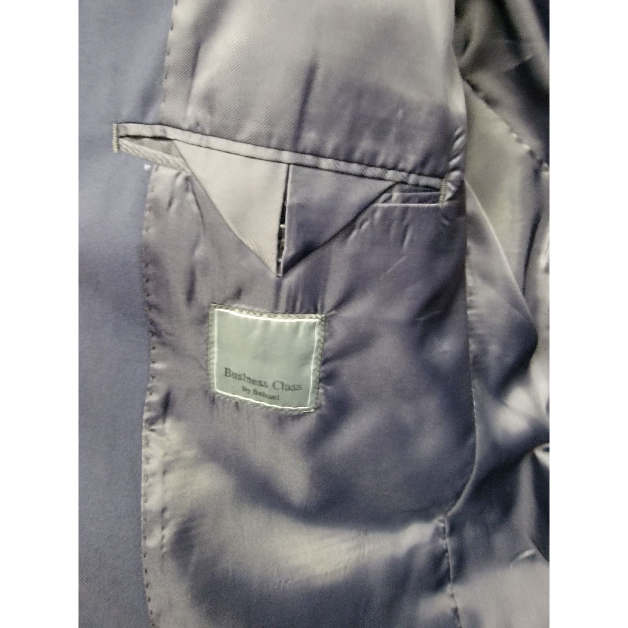 Other Mens Navy Blue Classic 2-Button Suit Polyester & Rayon Unhem Size 42R - 11 Thumbnail