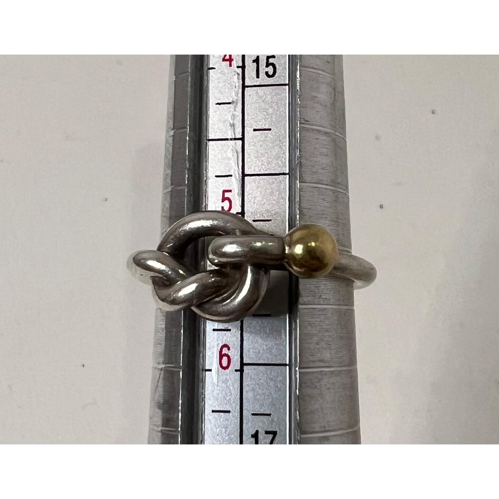 Tiffany & Co. Tiffany & Co. 925, 18K Yellow Gold Love Knot Ring Size 5.5 Size ONE SIZE - 9 Thumbnail
