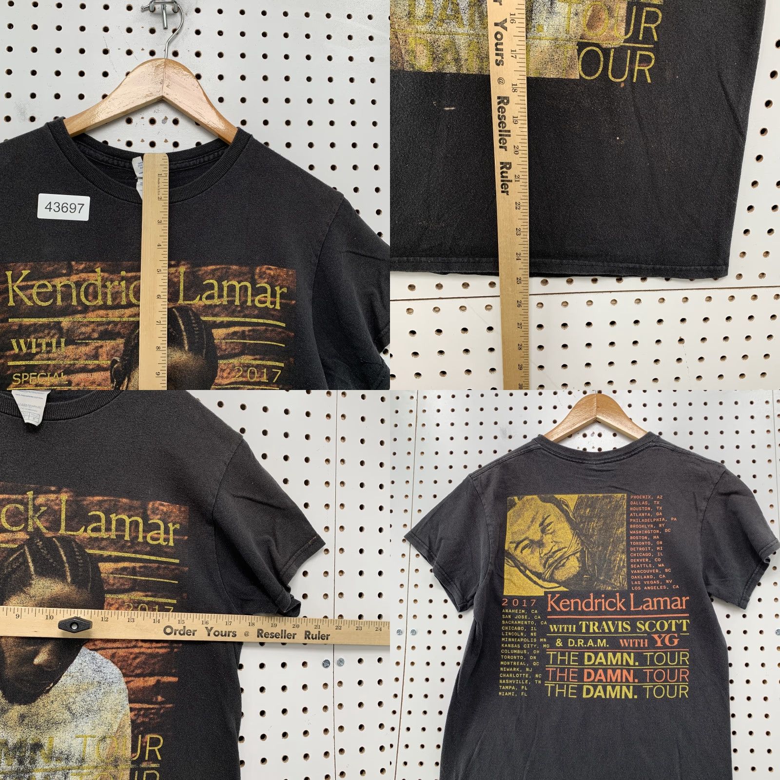Delta Kendrick Lamar The Damn Tour Shirt Mens Small Black Rap Tee Delta Shirt Mens Small Black (Note: must avoid new information; adjust) Size US S / EU 44-46 / 1 - 8 Thumbnail