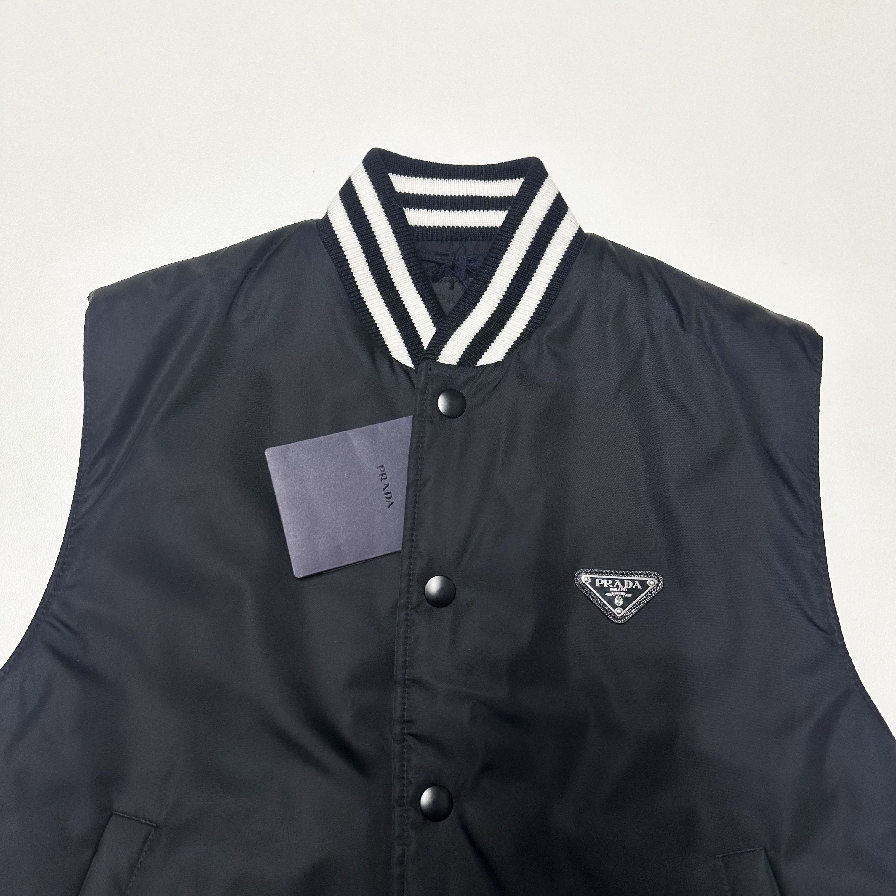 Prada Prada mens size S small black re-nylon Jacket gilet Vest Size US S / EU 44-46 / 1 - 2 Thumbnail