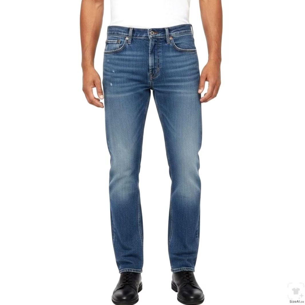 Levi's Levi's 514 Jeans Mens 30x32 Blue Medium Wash Straight Stretch Denim Zip Fly Size US 30 / EU 46 - 4 Thumbnail