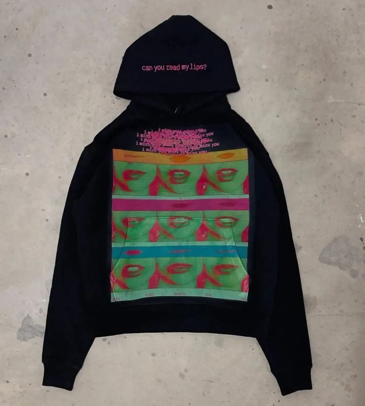 Other "Can You Read My Lips" Y2K Hoodie Size US M / EU 48-50 / 2 - 1 Thumbnail