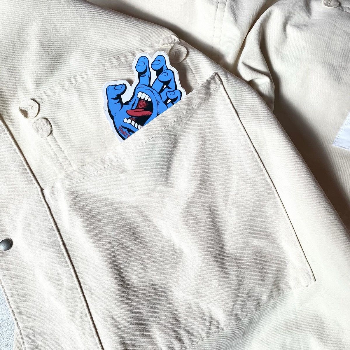 Japanese Brand × Uniqlo Uniqlo Chore Jacket Broken White Size US L / EU 52-54 / 3 - 9 Thumbnail