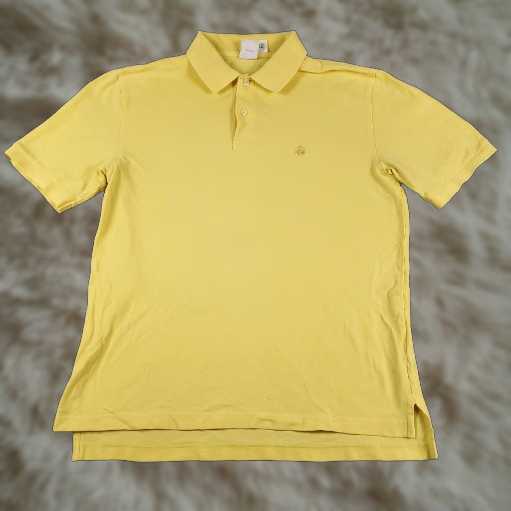 Brooks Brothers Brooks Brothers Yellow Polo Shirt Mens Medium Casual Short Sleeve Regular Fit Size US M / EU 48-50 / 2 - 1 Thumbnail