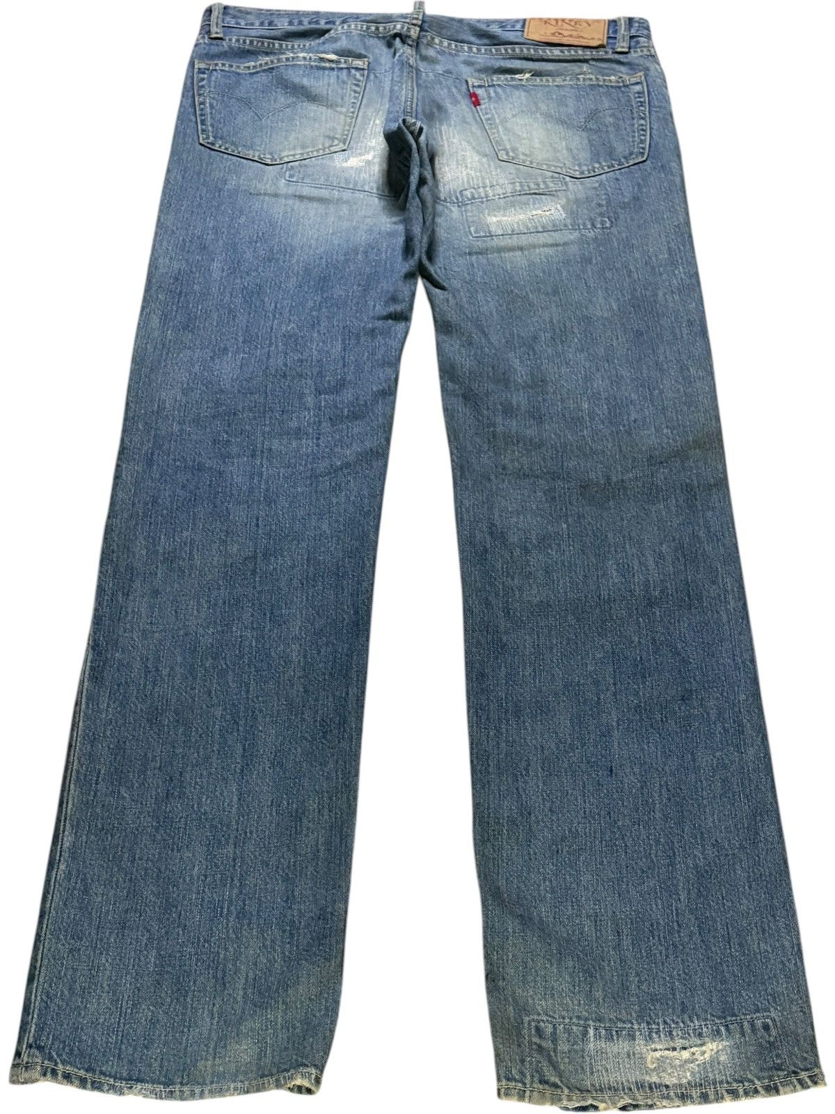 Hysteric Glamour × Japanese Brand Vintage Hysteric Glamour Mud Wash Patched Distressed Jean Size US 33 - 2 Thumbnail