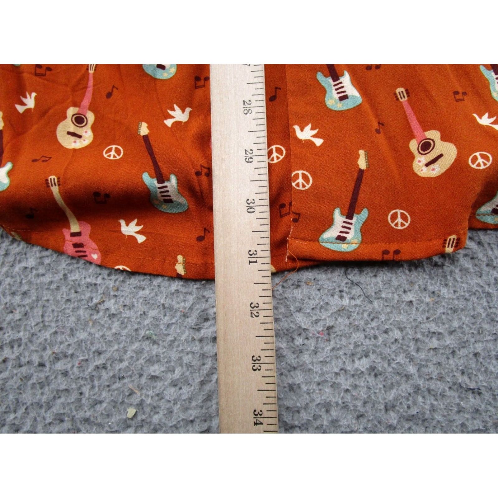 CO Earthbound Button Up Short Sleeve Shirt XL Multicolor Cotton AOP All Over Print Life Bohemian Hippie Hipster Mens Shirt Size US XL / EU 56 / 4 - 6 Thumbnail