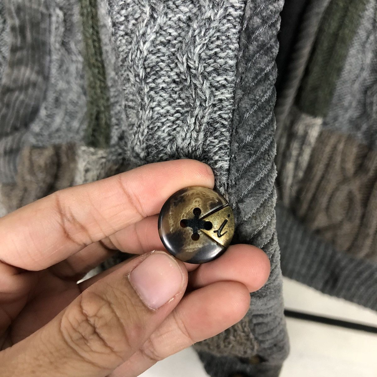 Japanese Brand 📌Bomber Jacket Knit Double Collar Arnold Bassini Navajo Size US M / EU 48-50 / 2 - 17 Thumbnail