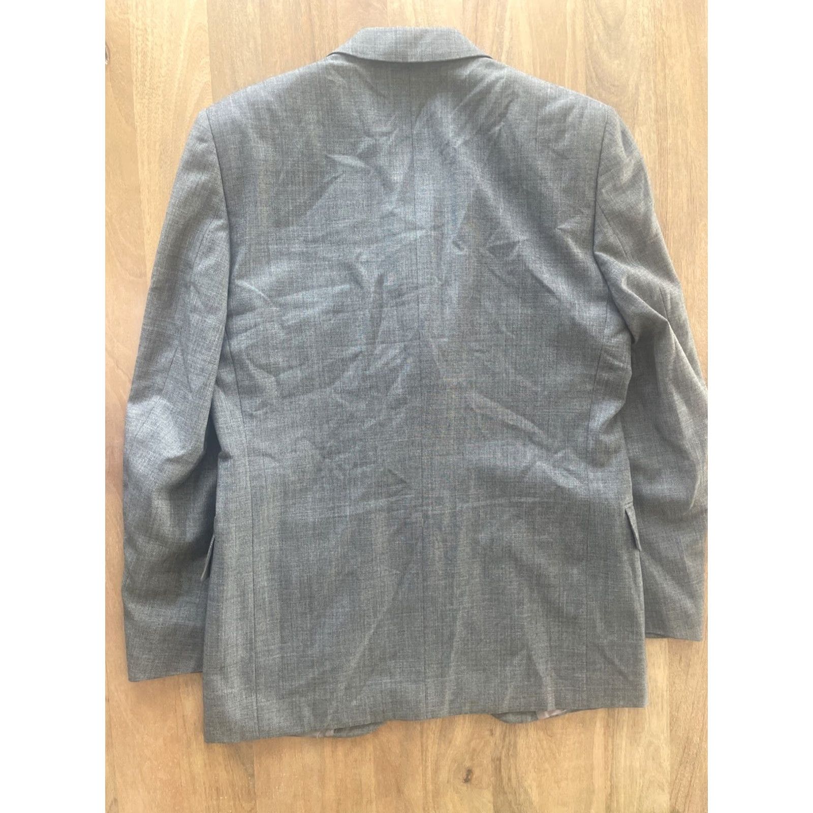 Vintage Vitale Barberis Canonico Sport Coat Blazer Mens 38R Gray Wool 40 Chest Four-Button N/A Defined Size 38R - 2 Thumbnail