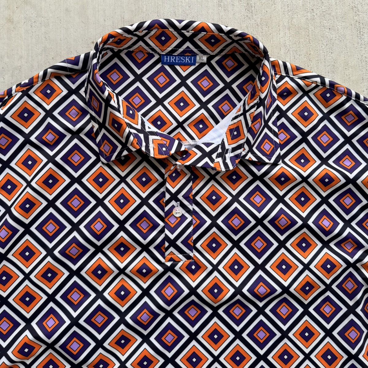 Other Hreski Golf Polo Shirt Geometric All Over Print Size XL Size US XL / EU 56 / 4 - 2 Thumbnail