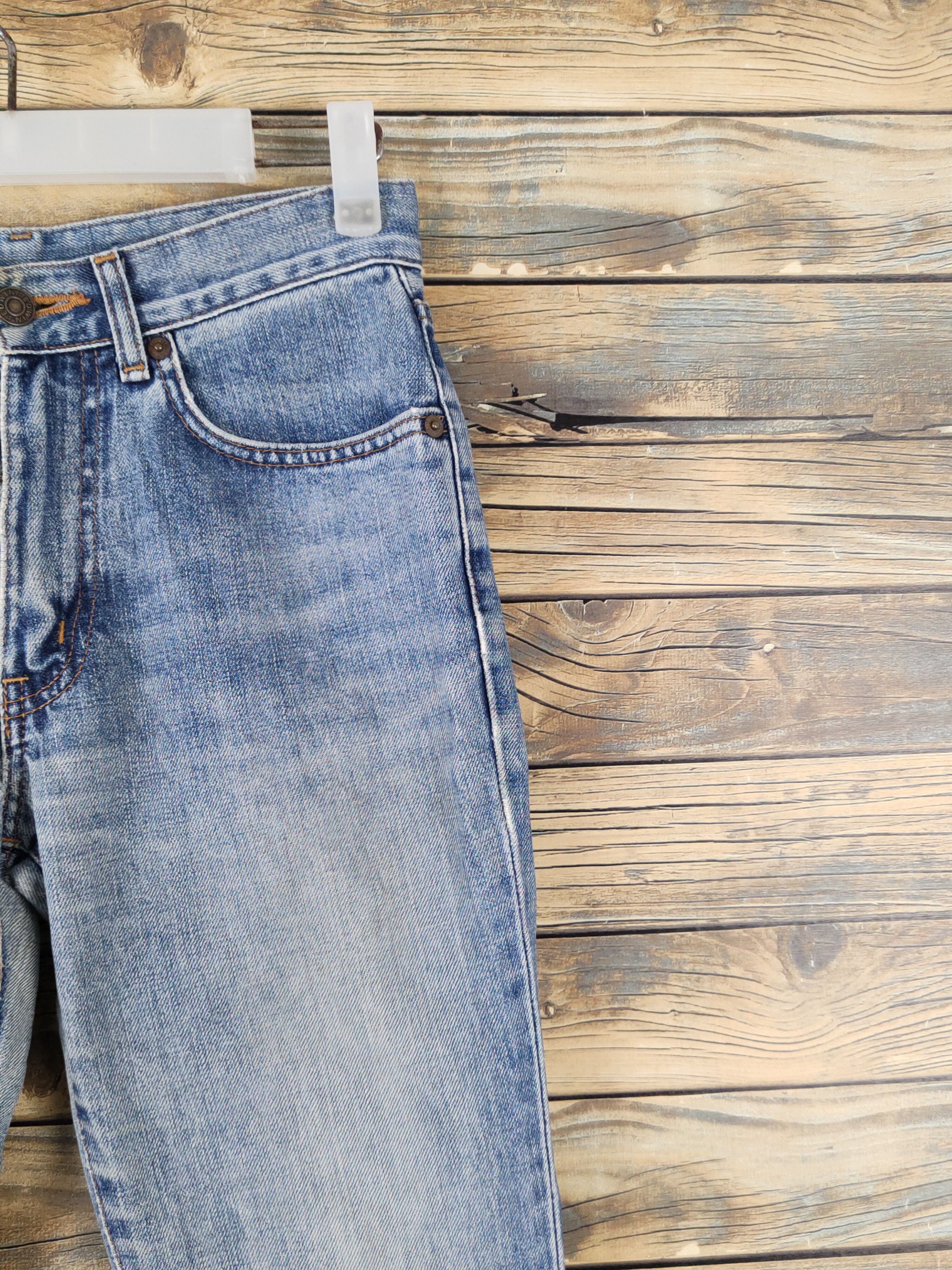 Edwin Edwin Blue Distressed Ripped denim Jeans #W1907 Size US 28 / EU 44 - 5 Thumbnail