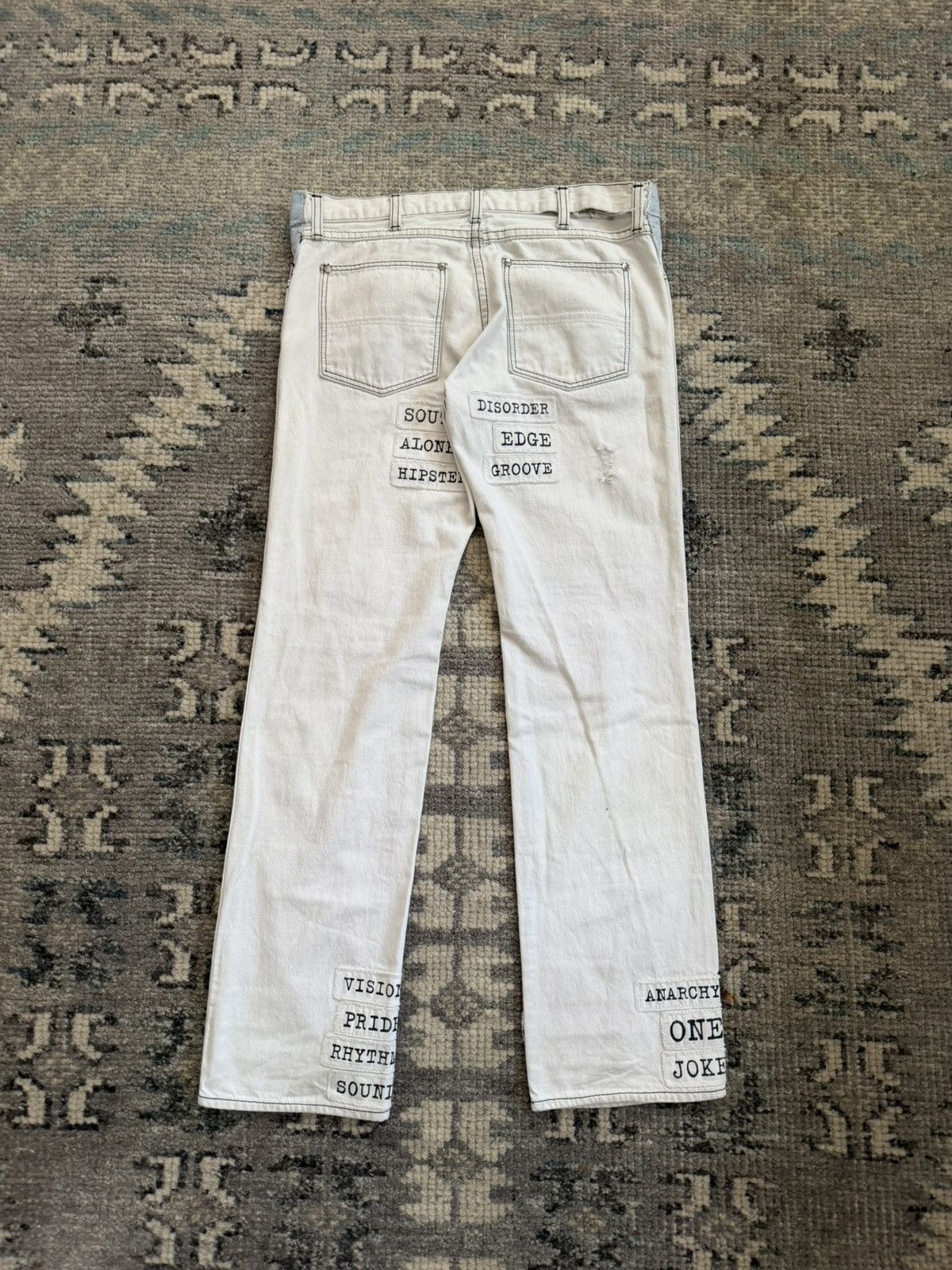 Number (N)ine Ss03 Number (N)ine patchwork poem jeans Size US 30 / EU 46 - 2 Thumbnail