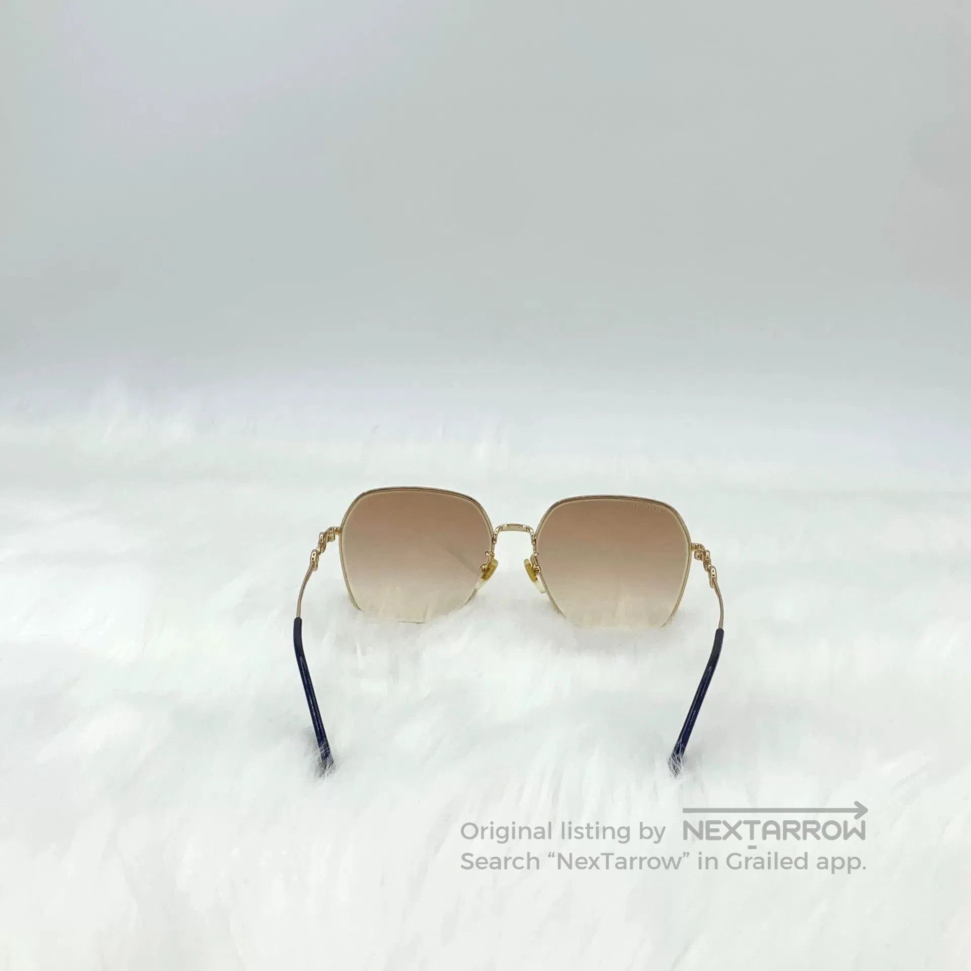 Gucci Gucci Gradient Brown Square Horsebit Sunglasses. Size ONE SIZE - 4 Thumbnail