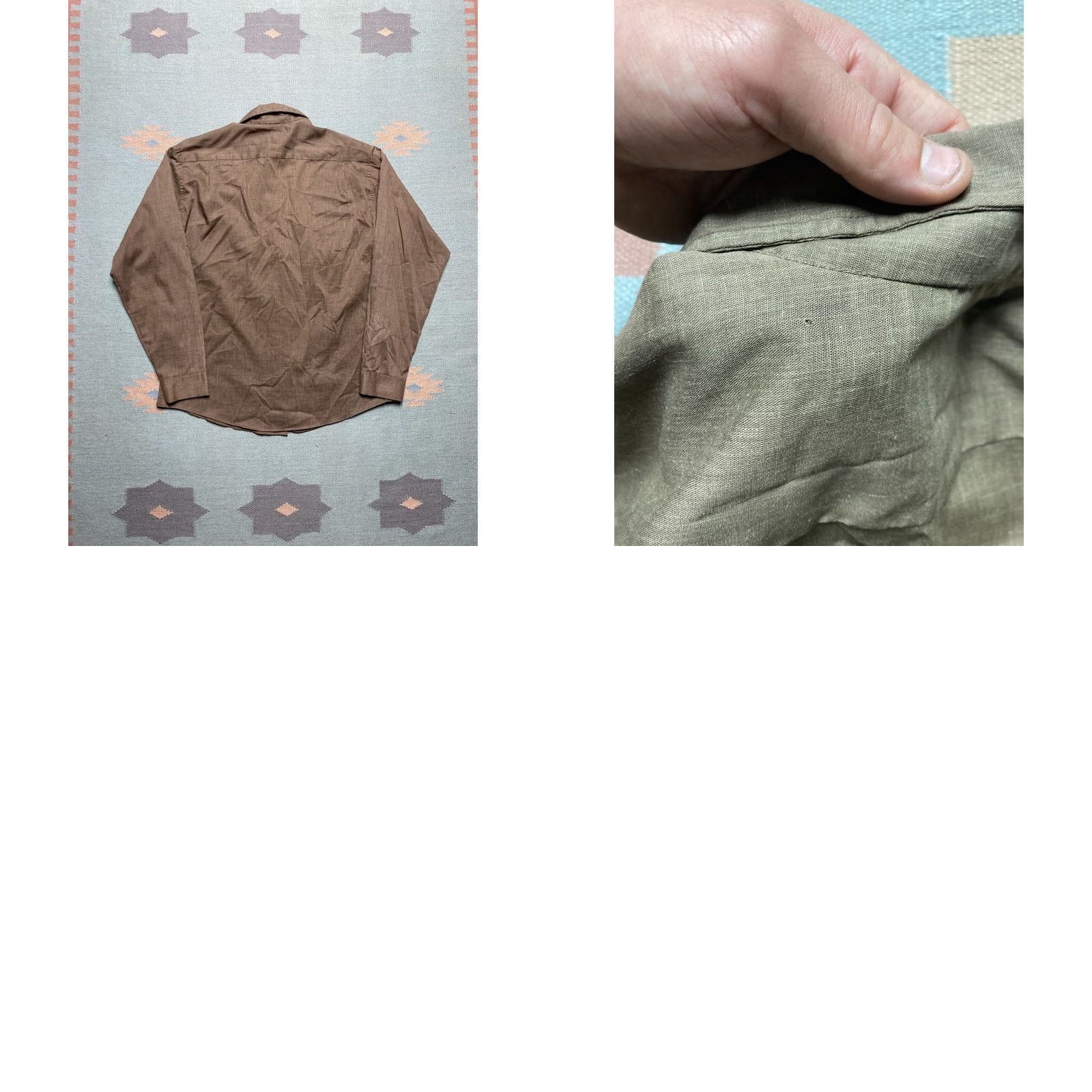 Vintage VINTAGE Sir William Button-Up Long Sleeve Shirt M Regular Brown 1960s 70s Lightweight Men's Men 70s Theme Size US M / EU 48-50 / 2 - 8 Thumbnail