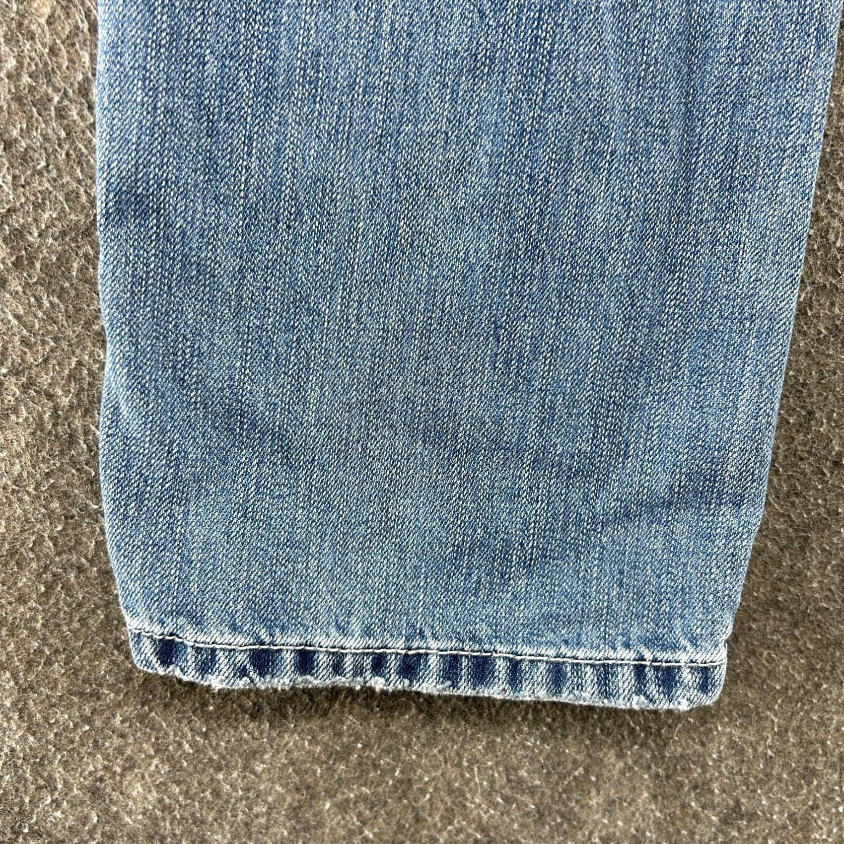 American Eagle Outfitters VINTAGE American Eagle Outfitters Overall Womens XS Blue Denim Distressed One-Piece 90s Retro Casual Workwear Sleeveless Pockets Size 26" / US 2 / IT 38 - 5 Thumbnail