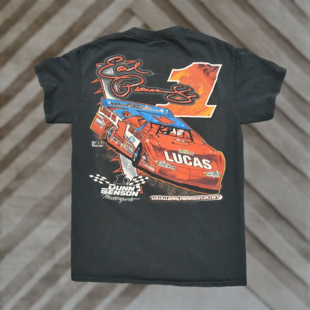 Gildan Gildan T Shirt Mens Small Black Motorsports Racing Cars Y2K Earl Pearson JR Size US S / EU 44-46 / 1 - 1 Thumbnail