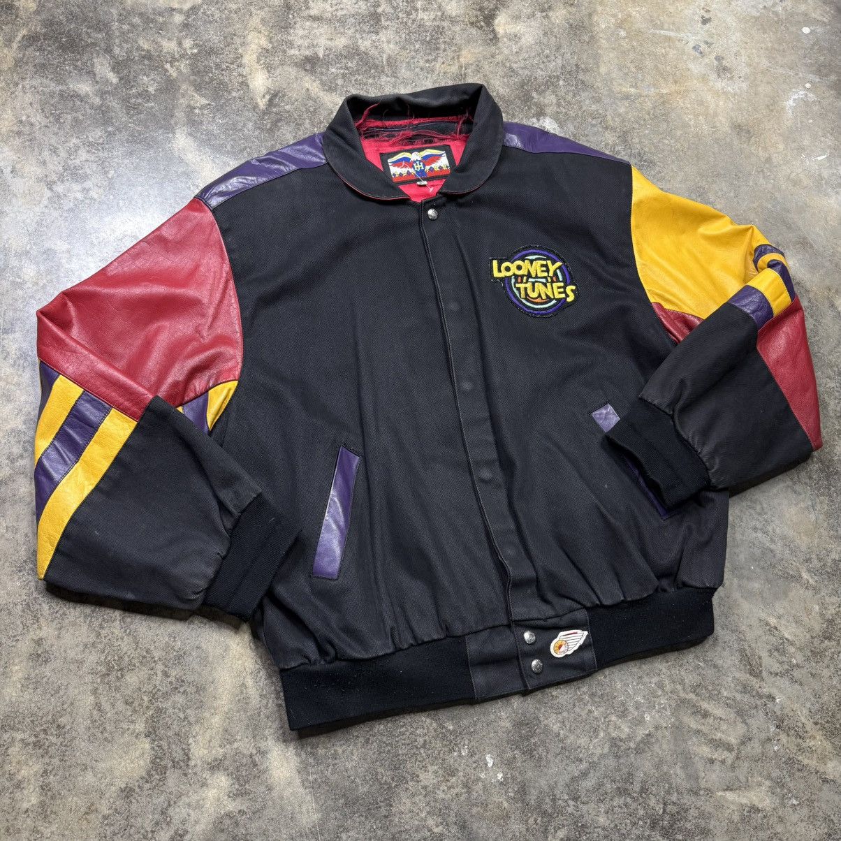 Vintage vintage looney tunes thats all leather jh design jacket Size US XL / EU 56 / 4 - 7 Thumbnail