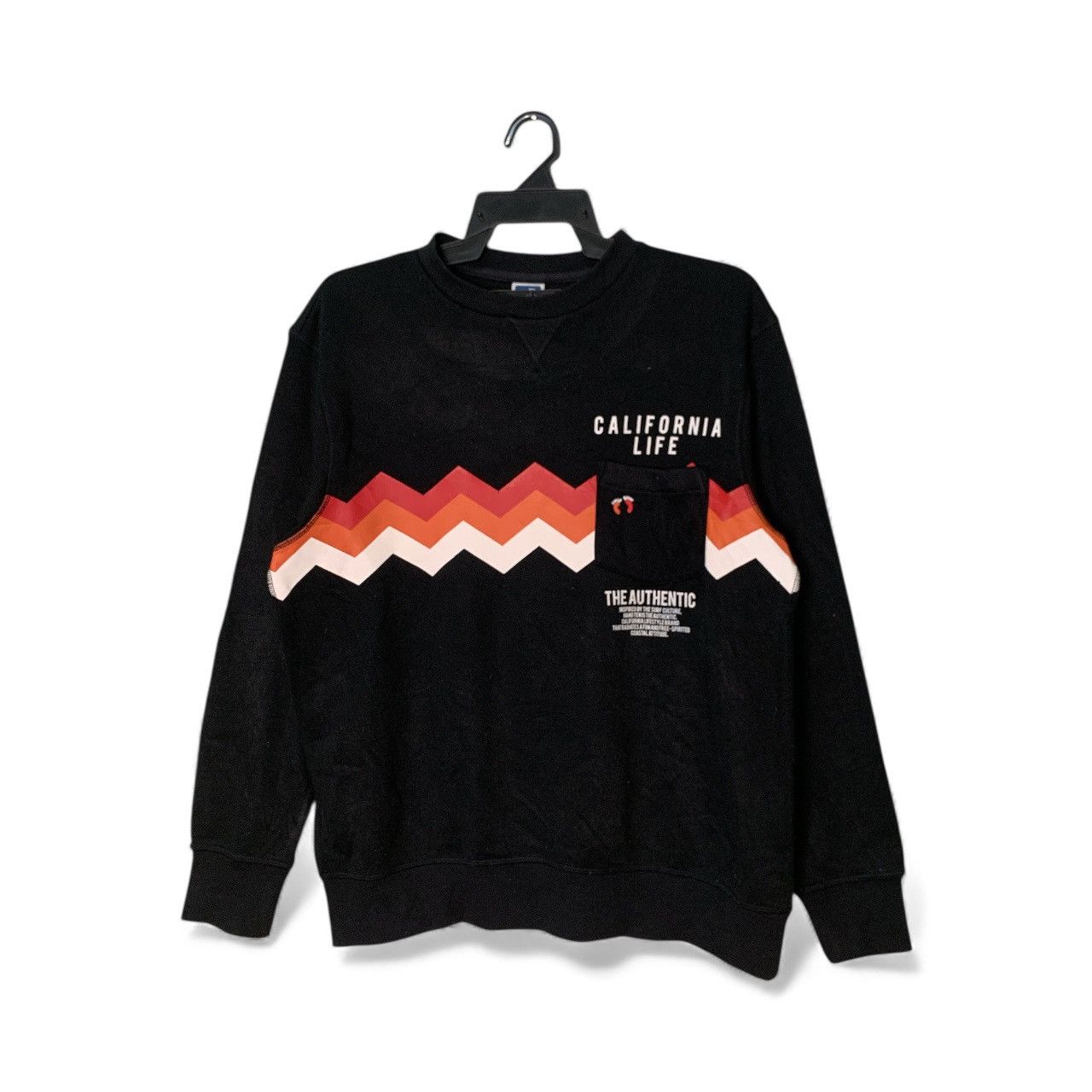 Hang Ten Rare Design Hang Ten California Life Sweatshirts Size L / US 10 / IT 46 - 1 Thumbnail
