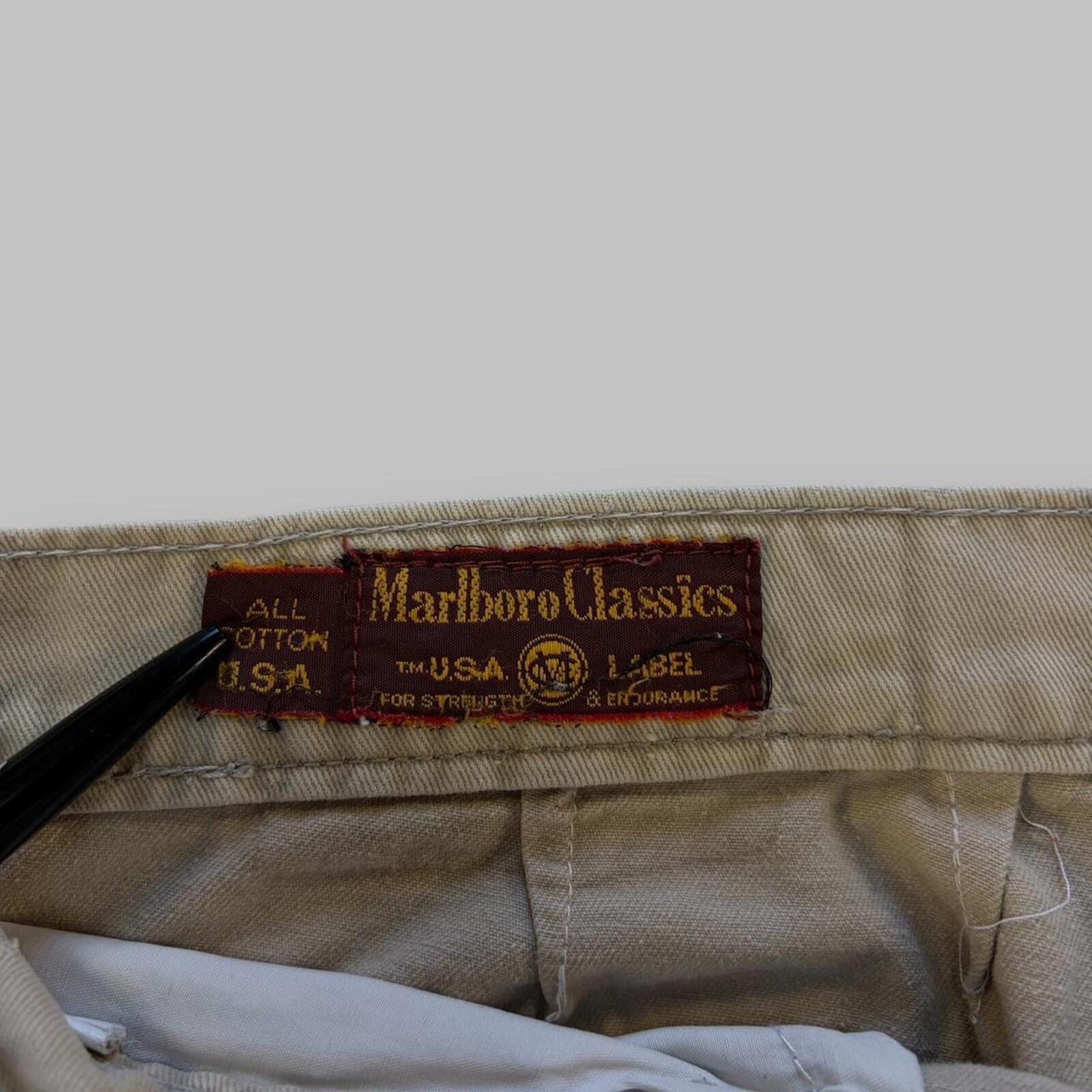 Marlboro Marlboro Classics tan wide leg pants Size US 33 - 4 Thumbnail