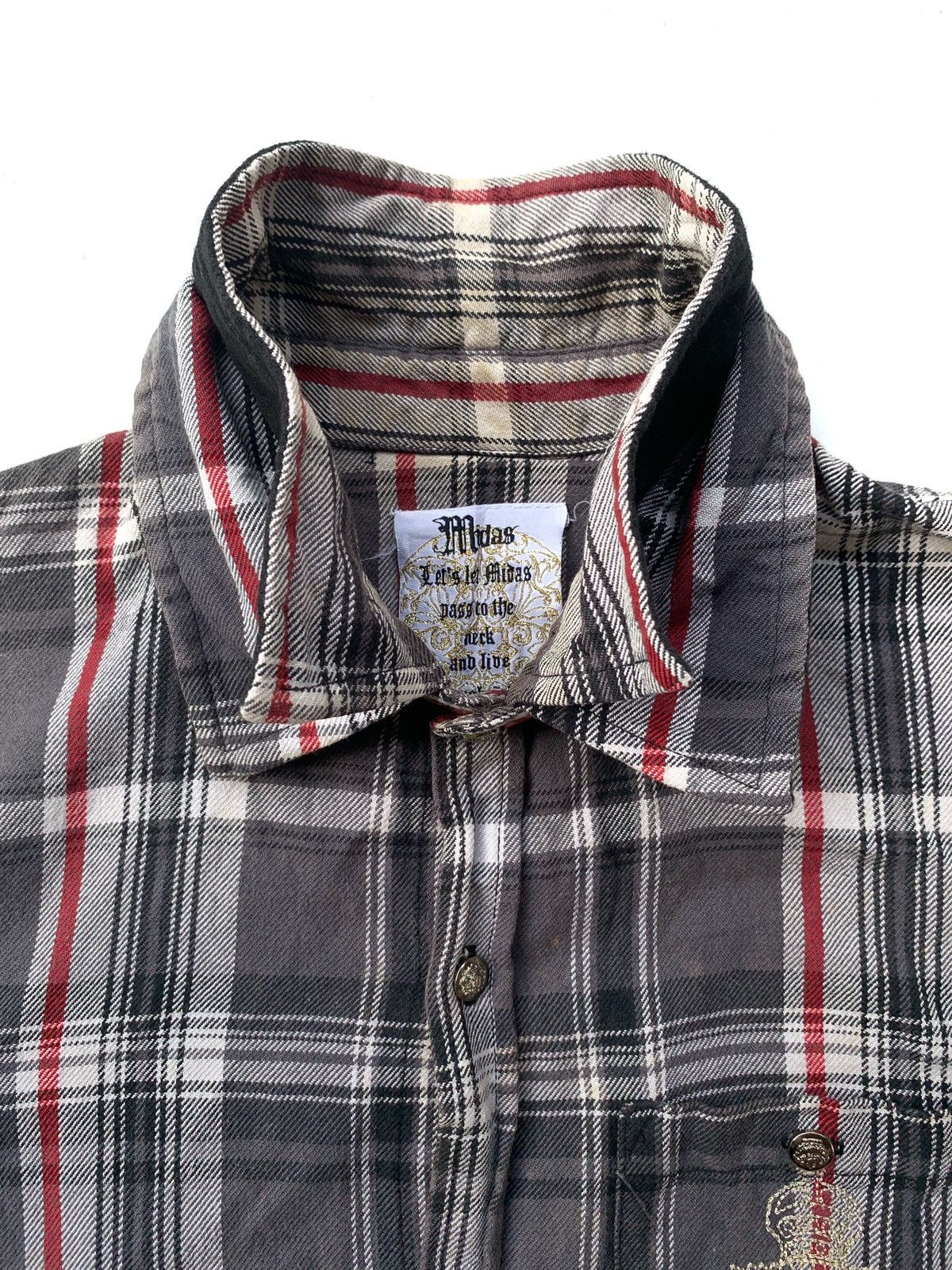 If Six Was Nine × Japanese Brand × Le Grande Bleu (L.G.B.) 2000s Japanese Brand Midas Double Collar Shirt Size US S / EU 44-46 / 1 - 11 Thumbnail