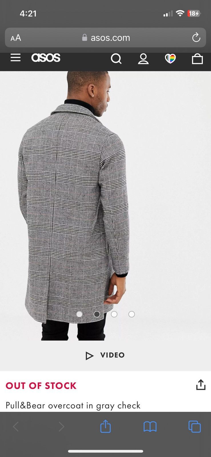 Asos Pull & Bear/ASOS Longcoat/overcoat Size US M / EU 48-50 / 2 - 7 Thumbnail
