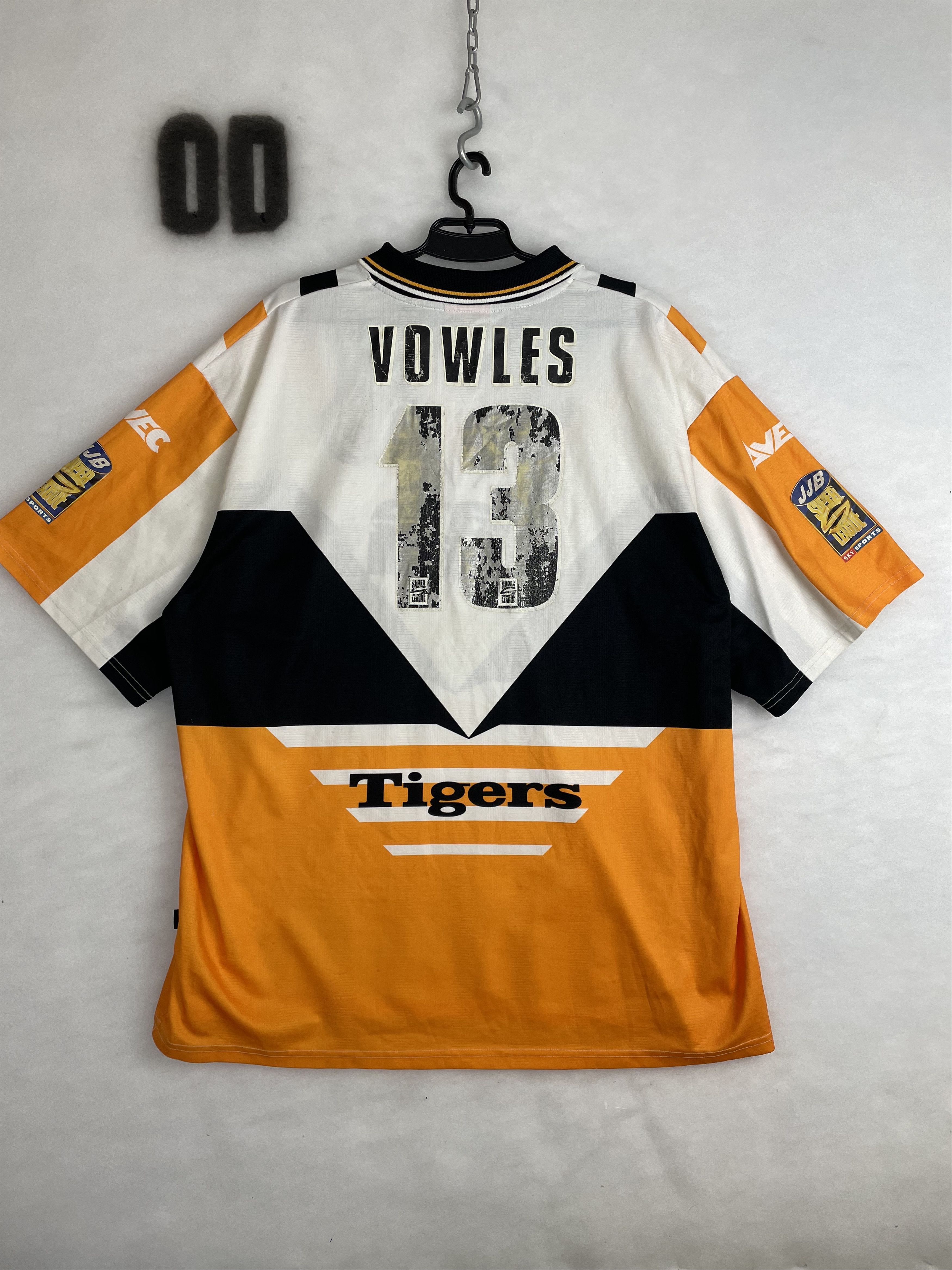 Avec Castleford Tigers 1999 Rugby Shirt Vowles Size XXL