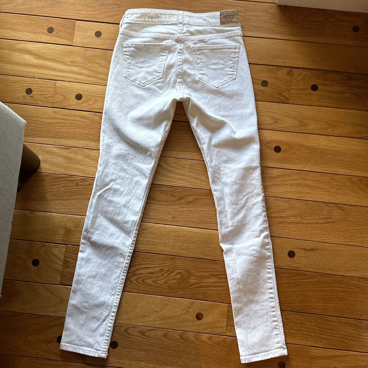 Abercrombie & Fitch XS White Skinny jeans Size 24" / US 00 / IT 34 - 3 Thumbnail