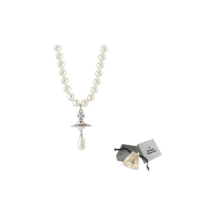 Vivienne Westwood Vivienne Westwood One Row Pearl Drop Choker