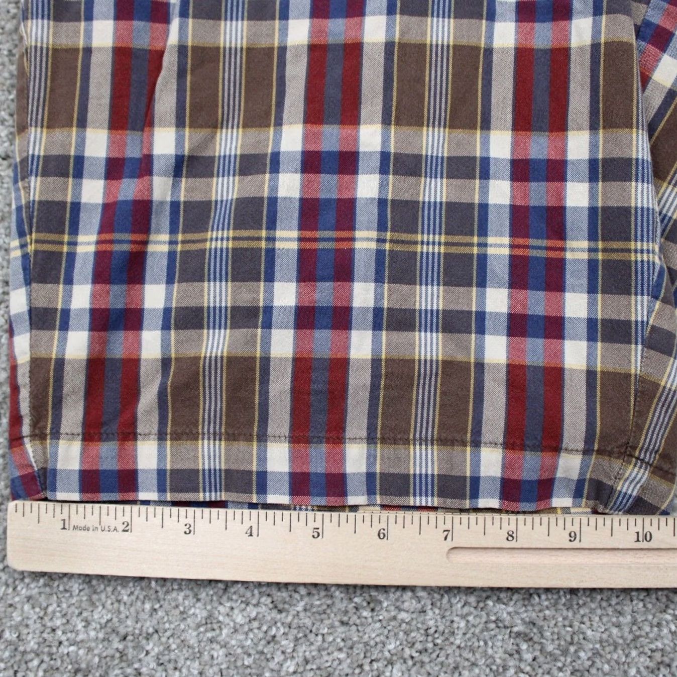Polo Ralph Lauren Polo Ralph Lauren Chino Shorts Men 34 Red/Green/Blue Plaid 10" Cotton Flat Front Size US S / EU 44-46 / 1 - 5 Thumbnail