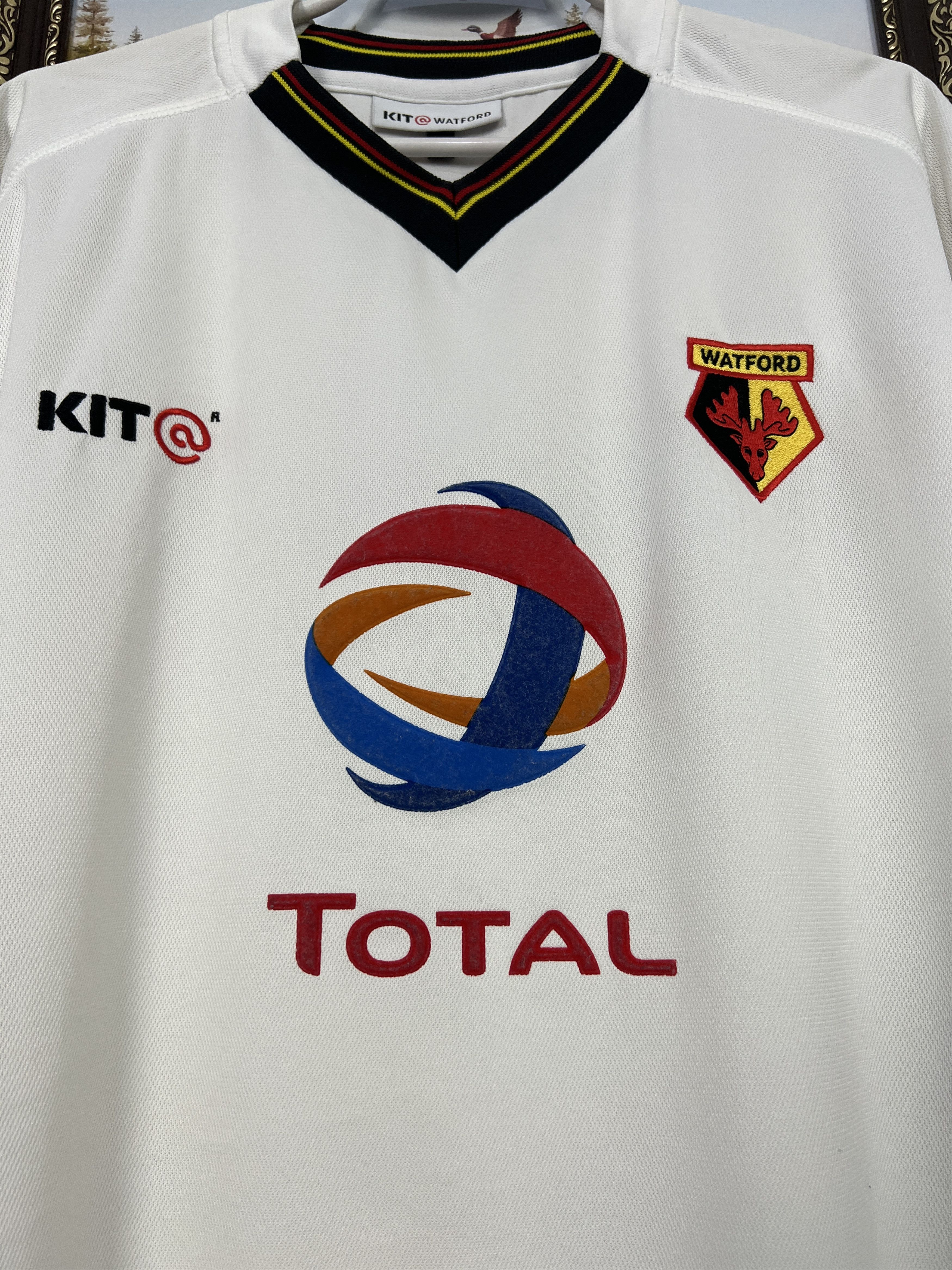 Vintage Watford Away football shirt 2003 Soccer White Jersey 3XL Size US XXL / EU 58 / 5 - 3 Thumbnail