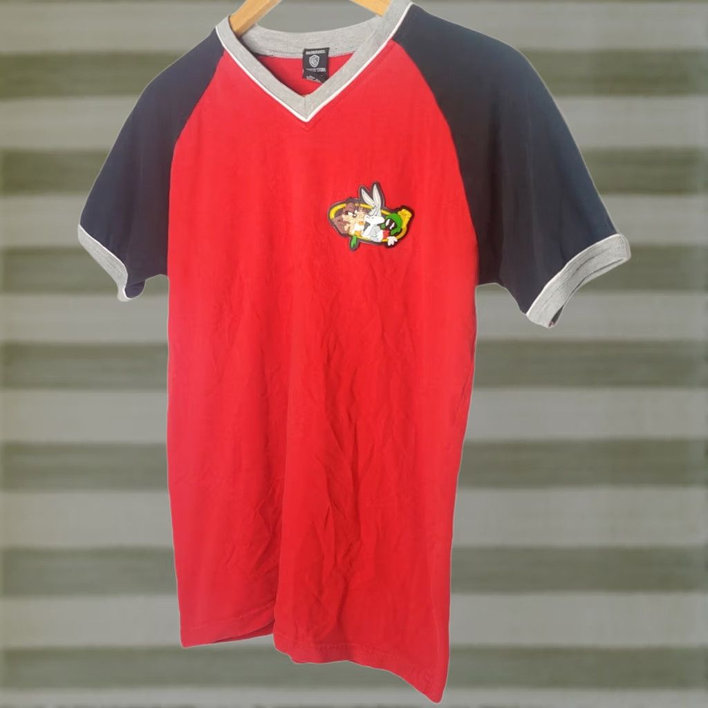 Vintage VINTAGE Warner Brothers Studio Store Shirt M Bugs Bunny Taz Marvin The Martian 90s Cartoon Red Shirt Mens Size US M / EU 48-50 / 2 - 1 Thumbnail